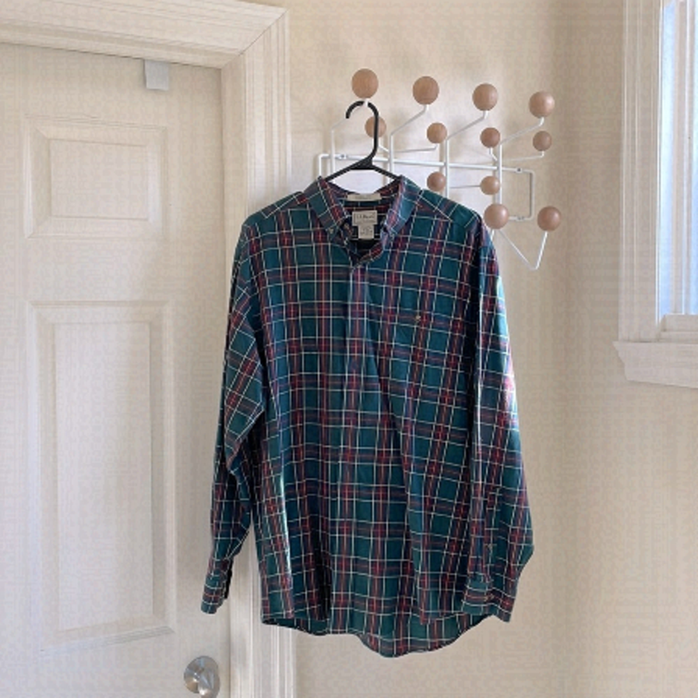 L.l Bean - Casual Button Down - Wrinkle Free - M